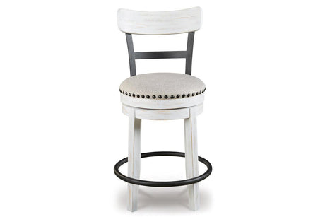 Valebeck White Counter Height Barstool by Ashley at Eve Furniture