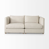 Valence 2 Piece Beige Modular Loveseat by Mercana at Eve Furniture