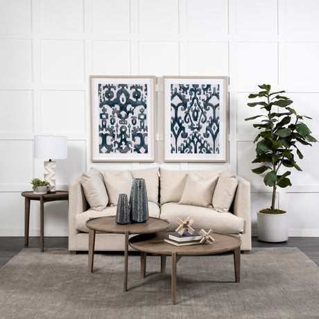 Valence 2 Piece Beige Modular Loveseat by Mercana at Eve Furniture