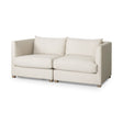 Valence 2 Piece Beige Modular Loveseat by Mercana at Eve Furniture