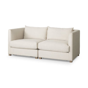 Valence 2 Piece Beige Modular Loveseat by Mercana at Eve Furniture