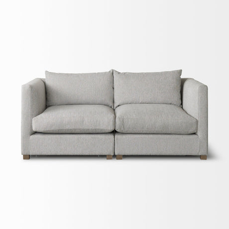 Valence 2 Piece Light Gray Modular Sofa Set by Mercana at Eve Furniture