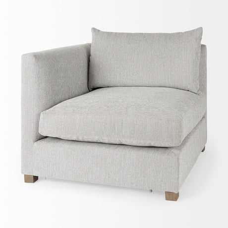 Valence 2 Piece Light Gray Modular Sofa Set by Mercana at Eve Furniture