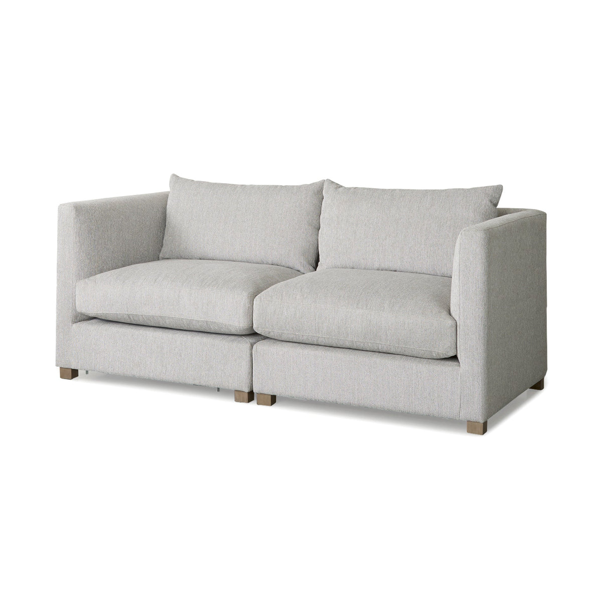 Valence 2 Piece Light Gray Modular Sofa Set by Mercana at Eve Furniture