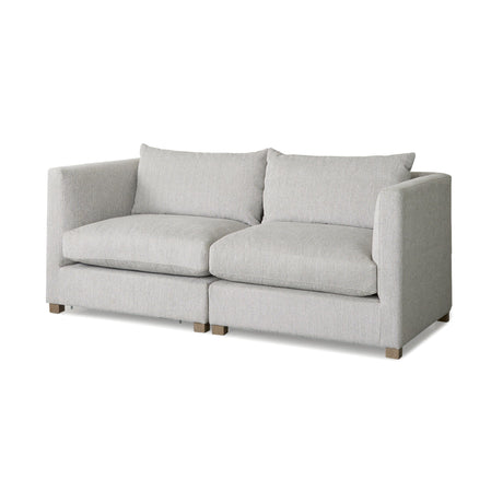 Valence 2 Piece Light Gray Modular Sofa Set by Mercana at Eve Furniture