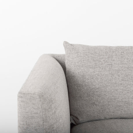 Valence 2 Piece Modular Sofa Set In Medium Gray by Mercana at Eve Furniture
