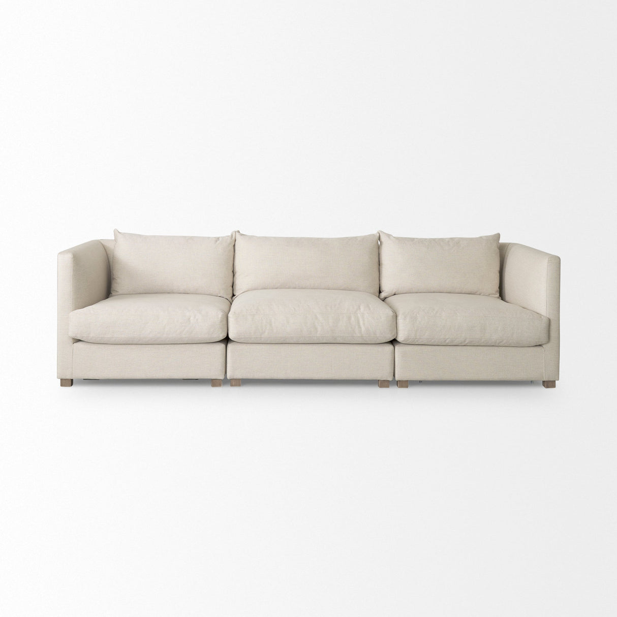 Valence 3 Piece Beige Modular Sofa Set by Mercana at Eve Furniture