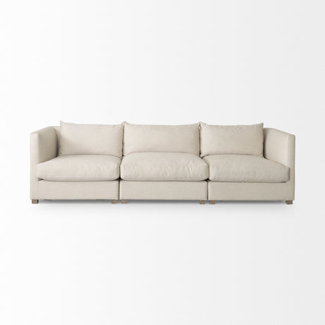 Valence 3 Piece Beige Modular Sofa Set by Mercana at Eve Furniture