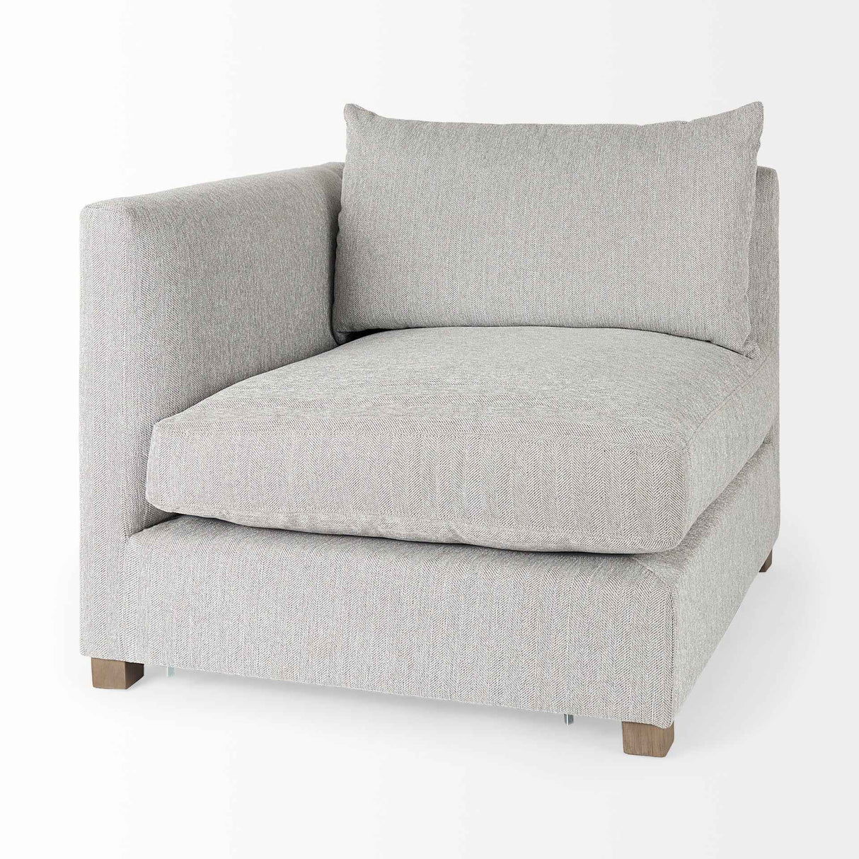 Valence 3 Piece Light Gray Modular Sofa Set by Mercana at Eve Furniture