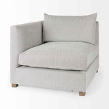 Valence 3 Piece Light Gray Modular Sofa Set by Mercana at Eve Furniture