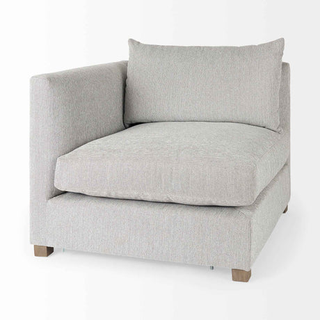 Valence 3 Piece Light Gray Modular Sofa Set by Mercana at Eve Furniture