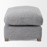 Valence 38.6L x 26.0W x 17.7H Castlerock Gray 2/3 Ottoman Sectional Piece by Mercana at Eve Furniture