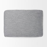 Valence 38.6L x 26.0W x 17.7H Castlerock Gray 2/3 Ottoman Sectional Piece by Mercana at Eve Furniture