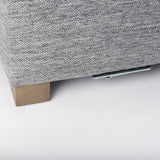 Valence 38.6L x 26.0W x 17.7H Castlerock Gray 2/3 Ottoman Sectional Piece by Mercana at Eve Furniture