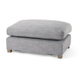 Valence 38.6L x 26.0W x 17.7H Castlerock Gray 2/3 Ottoman Sectional Piece by Mercana at Eve Furniture