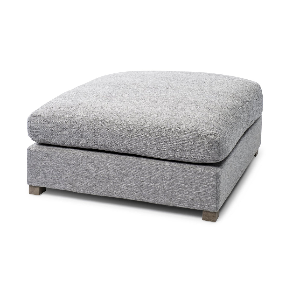 Valence 38.6L x 38.6W x 17.7H Castlerock Gray Full Size Ottoman Sectional Piece by Mercana at Eve Furniture