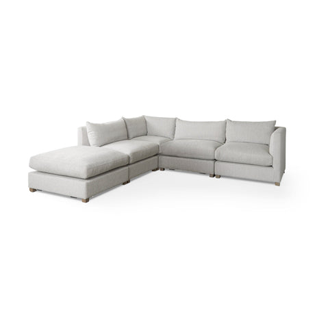 Valence 5 Piece Modular Sofa Set (Included 1 Ottoman) by Mercana at Eve Furniture