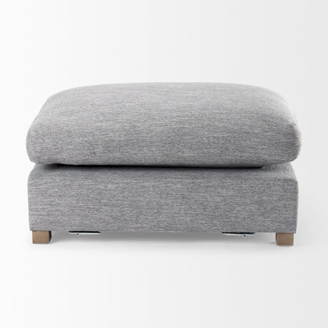 Valence Castlerock Gray 2/3 Ottoman Sectional Piece by Mercana at Eve Furniture