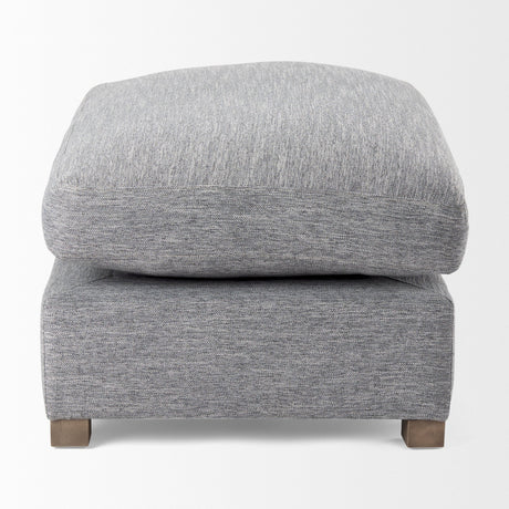 Valence Castlerock Gray 2/3 Ottoman Sectional Piece by Mercana at Eve Furniture