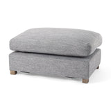Valence Castlerock Gray 2/3 Ottoman Sectional Piece by Mercana at Eve Furniture