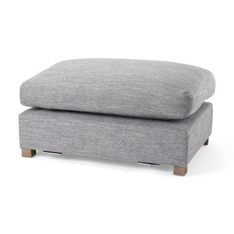 Valence Castlerock Gray 2/3 Ottoman Sectional Piece by Mercana at Eve Furniture