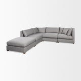Valence Castlerock Gray Corner Sectional Piece by Mercana at Eve Furniture