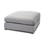 Valence Castlerock Gray Full Size Ottoman Sectional Piece by Mercana at Eve Furniture