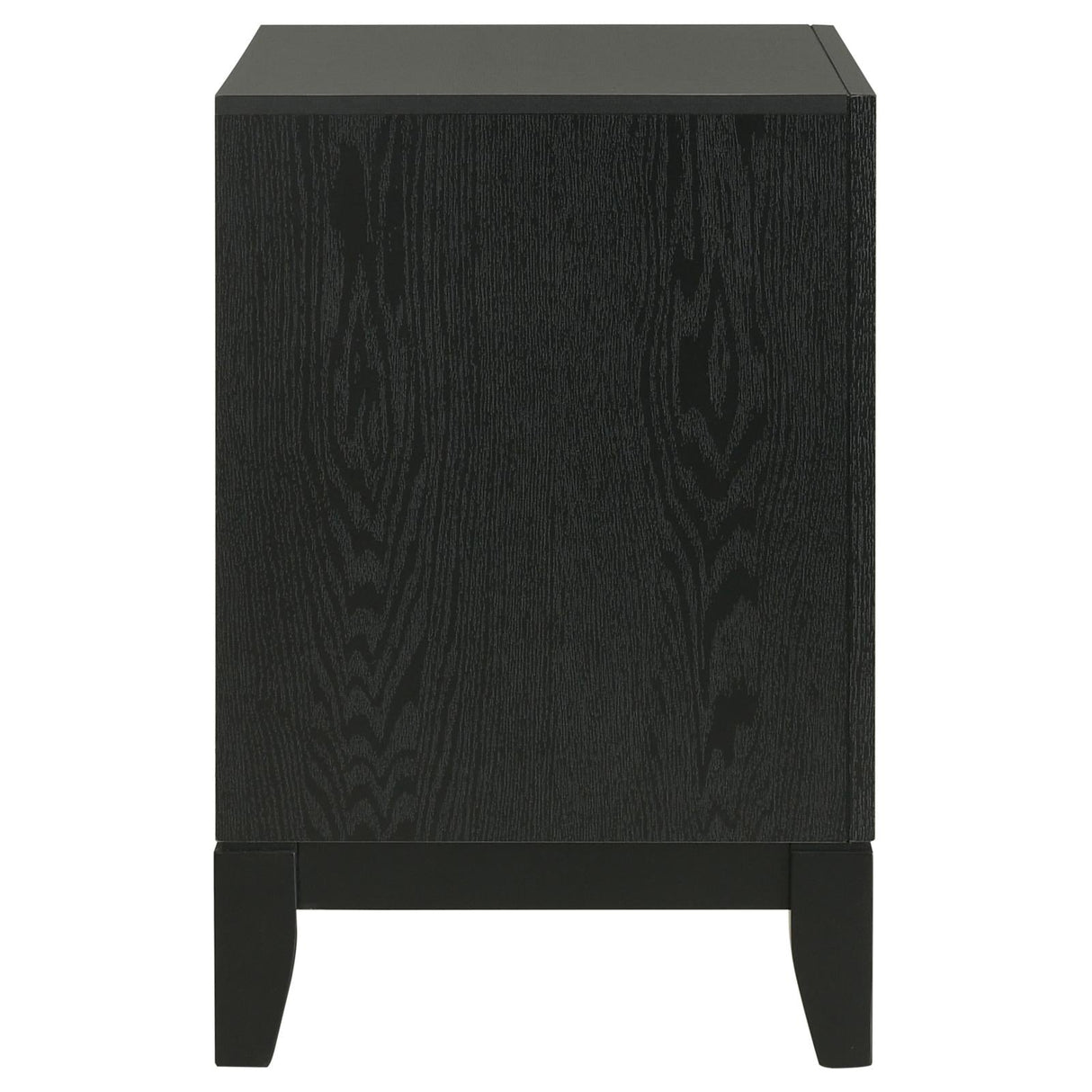 Valencia 2-drawer Nightstand Light Brown and Black