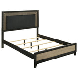 Valencia Light Brown and Black 4-Piece Queen Bedroom Set