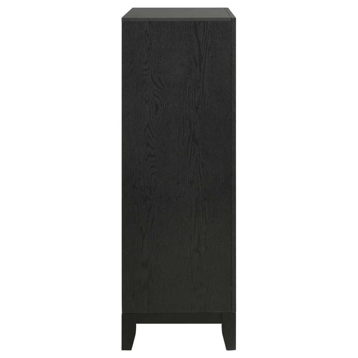 Valencia 5-drawer Chest Light Brown and Black