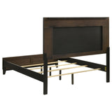 Valencia Light Brown and Black 5-Piece Queen Bedroom Set