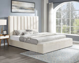 Valencia Beige King Platform Bed by Happy Homes at Eve Furniture
