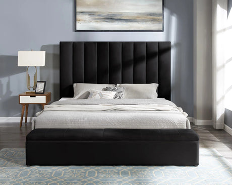 Valencia Black King Platform Bed by Happy Homes at Eve Furniture