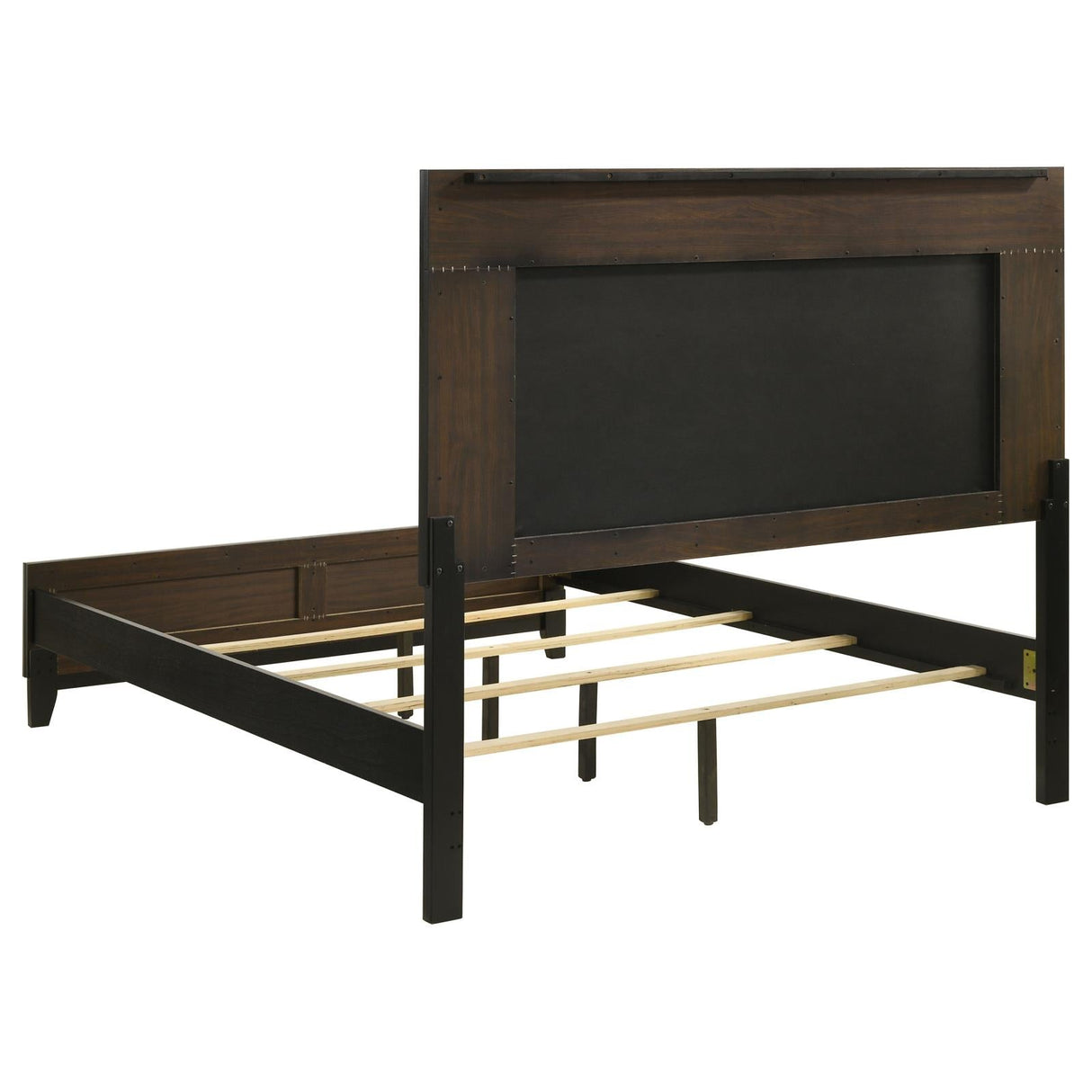 Valencia Eastern King Bed Light Brown and Black