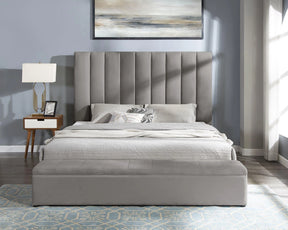 Valencia Gray Queen Platform Bed by Happy Homes at Eve Furniture