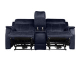 Valencia Ocean Blue 3-Piece Dual Power Reclining Set by Steve Silver at Eve Furniture