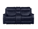 Valencia Ocean Blue 3-Piece Dual Power Reclining Set by Steve Silver at Eve Furniture