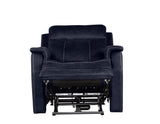 Valencia Ocean Blue 3-Piece Dual Power Reclining Set by Steve Silver at Eve Furniture