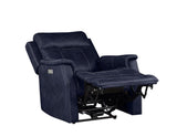 Valencia Ocean Blue 3-Piece Dual Power Reclining Set by Steve Silver at Eve Furniture