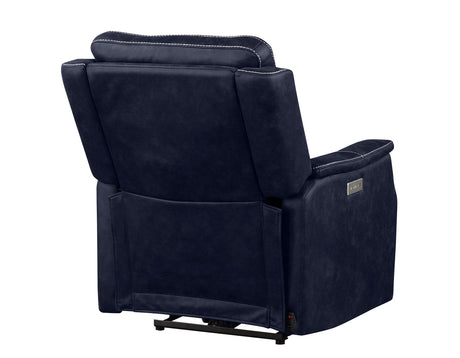 Valencia Ocean Blue 3-Piece Dual Power Reclining Set by Steve Silver at Eve Furniture