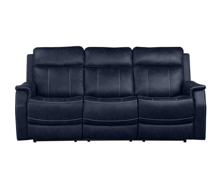 Valencia Ocean Blue 3-Piece Dual Power Reclining Set by Steve Silver at Eve Furniture