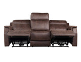Valencia Walnut 3-Piece Dual Power Reclining Set by Steve Silver at Eve Furniture
