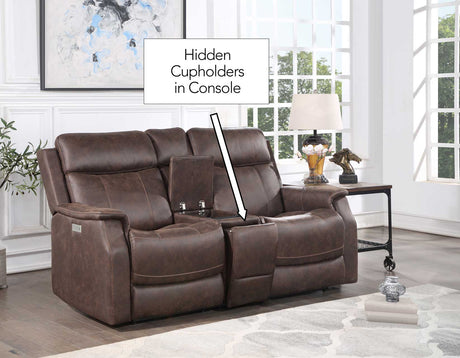 Valencia Walnut 3-Piece Dual Power Reclining Set by Steve Silver at Eve Furniture