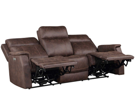 Valencia Walnut 3-Piece Dual Power Reclining Set by Steve Silver at Eve Furniture