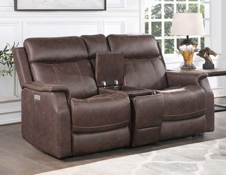 Valencia Walnut 3-Piece Dual Power Reclining Set by Steve Silver at Eve Furniture