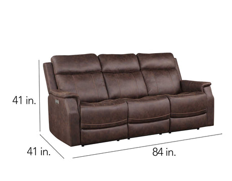 Valencia Walnut 3-Piece Dual Power Reclining Set by Steve Silver at Eve Furniture