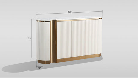 Valente Cream Sideboard by New Era Innovations at Eve Furniture