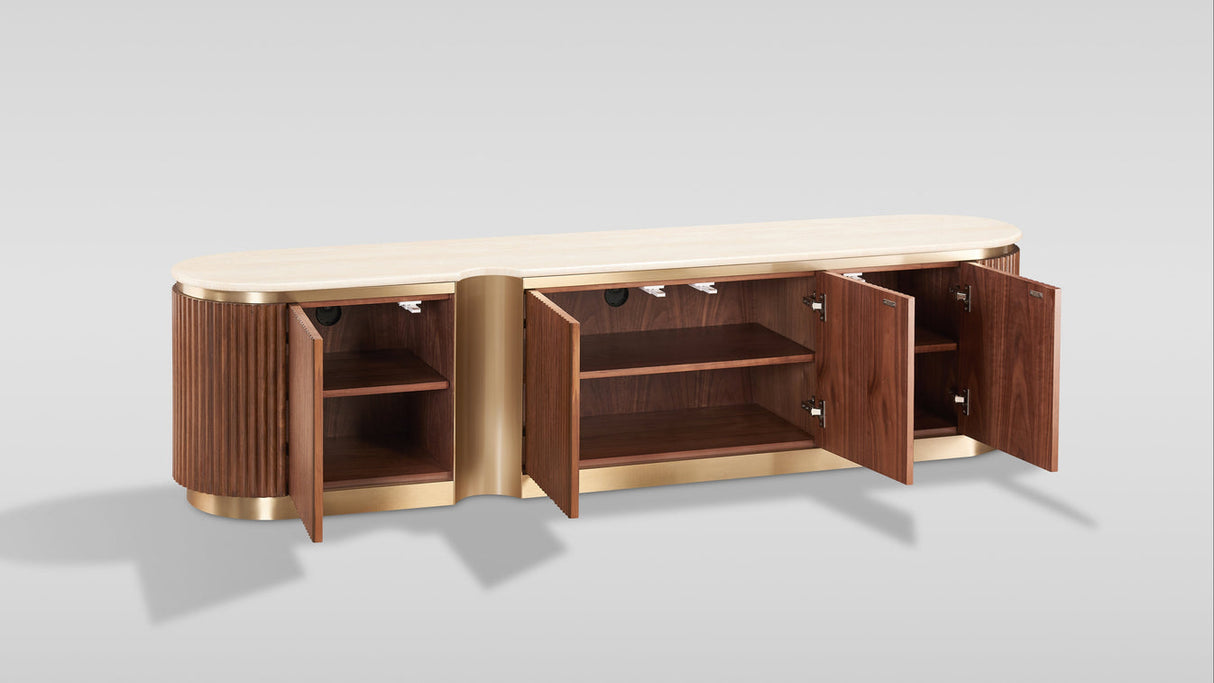 Valente Walnut TV Console by New Era Innovations at Eve Furniture