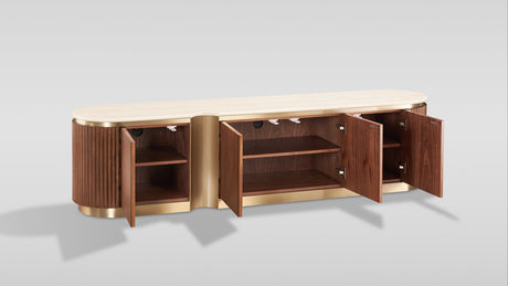 Valente Walnut TV Console by New Era Innovations at Eve Furniture