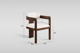 Valente (White/Walnut) Dining Room Set by New Era Innovations at Eve Furniture